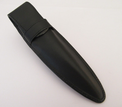 ECHT LEDER CROSS ETUI FÜR HOCHWERTIGEN 1-SITZER STIFT SCHWARZ MX367