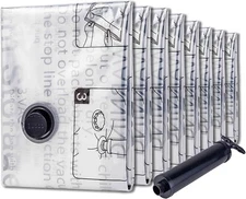 SUOCO 8 Jumbo Vacuum Storage Bags, Vacuum Seal Bags for Clothing, Travel