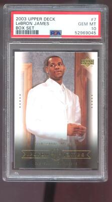2003-04 Upper Deck Box Set #7 Lebron James ROOKIE RC PSA 10 Graded
