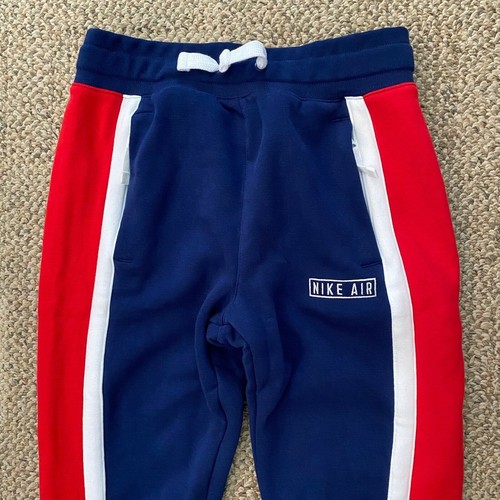Boys Youth L 13-14 Nike Air Jogger Sweat Athletic Pants Zip Pockets Blue BV3598 - Picture 2 of 4