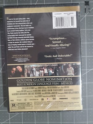 Like Water for Chocolate (DVD) for sale online | eBay