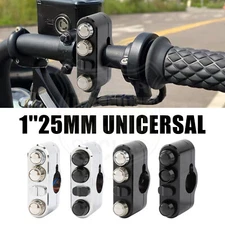 Universal 25mm 1" CNC Motorcycle Handlebar Control Switch Button Latch Momentary
