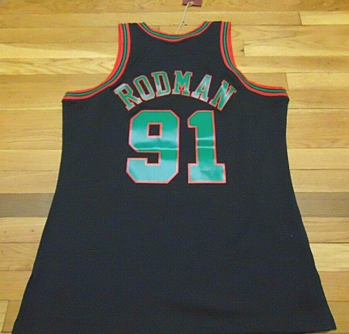 XL Mitchell＆Ness NBA JERSEY BULLS RODMAN MITCHELL & NESS NBA HWC CHICAGO BULLS DENNIS RODMAN X-MAS