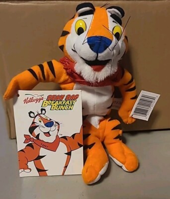 Kellogg's Bean Bag Breakfast Bunch Tony The Tiger Mini Plush NWT Vintage 1997