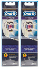 Oral-B 3D White Advanced Electric Toothbrush Replacement, 4 Brush Heads