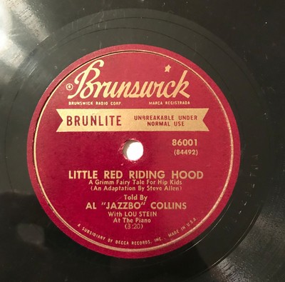 Al Jazzbo Collins Little Red Riding Hood Three Little Pigs 78 Rpm Brunswick Ebay January 4, 1919, rochester, new york [social security death index. ebay