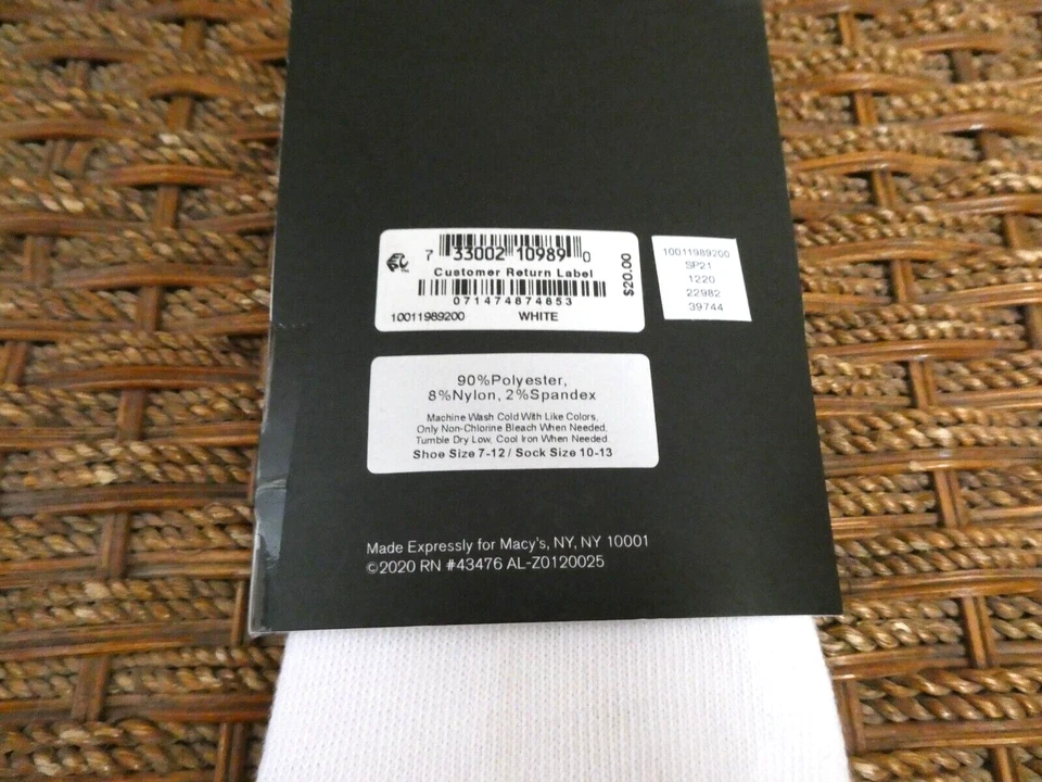 OFERTA! Calcetines Alfa Tech Alfani para hombre talla 10-13 4 pares blancos corte bajo no show Foto 3 de 4