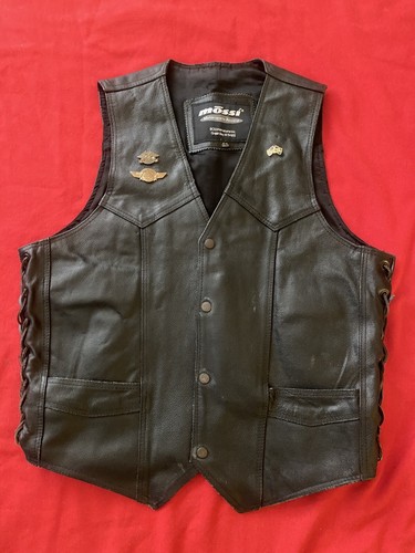Leather Motorcycle Vest 