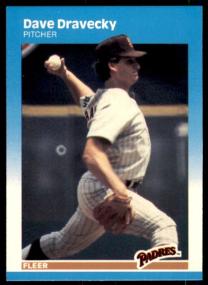 1987 Fleer Glossy Dave Dravecky . San Diego Padres #412