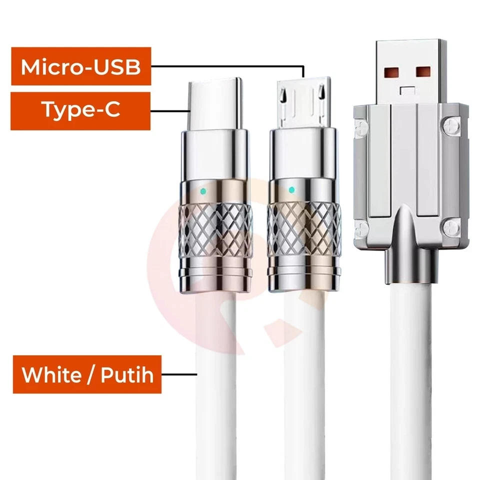 USB DATA CHARGER CABLE MICRO / TYPE TYPE C FAST CHARGING 120W CHEAP - Image 2 of 4