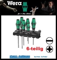 Wera Schraubendrehersatz 334/355/6 Schlitz / Kreuz Pzd 6-Teilig Lasertip-Spitze