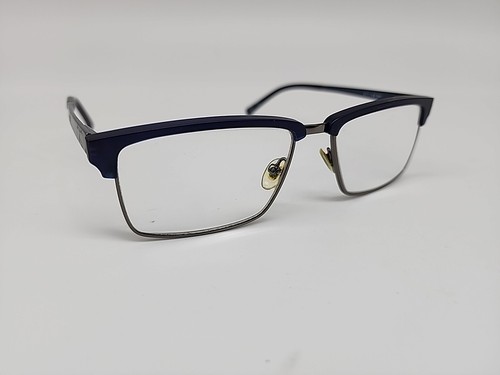 HELIO 4305 54/16/143 NAVY PISTOLA TORTUGA GUNMETAL FLEX BISAGRA GAFAS ITALIA - Imagen 4 de 11