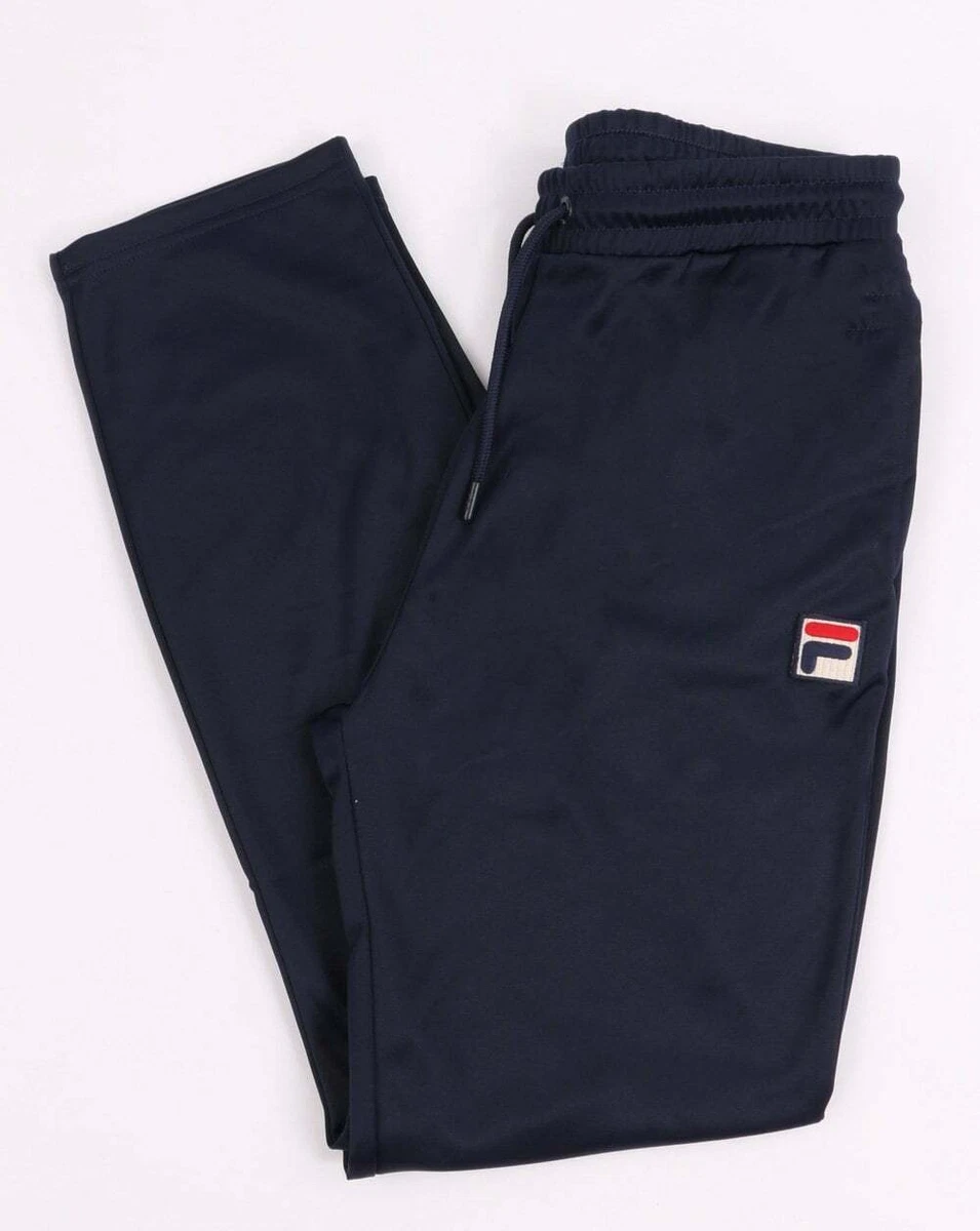 Fila Vintage Men's Track Pants Navy - Clint Vilas Gusto Tracksuit Bottoms