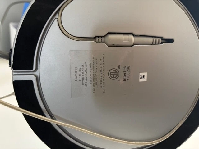 Humanscale Element Disc LED Task Light - Tech Base - USB + 120V - Silver - ECEXS - Image 3 of 3