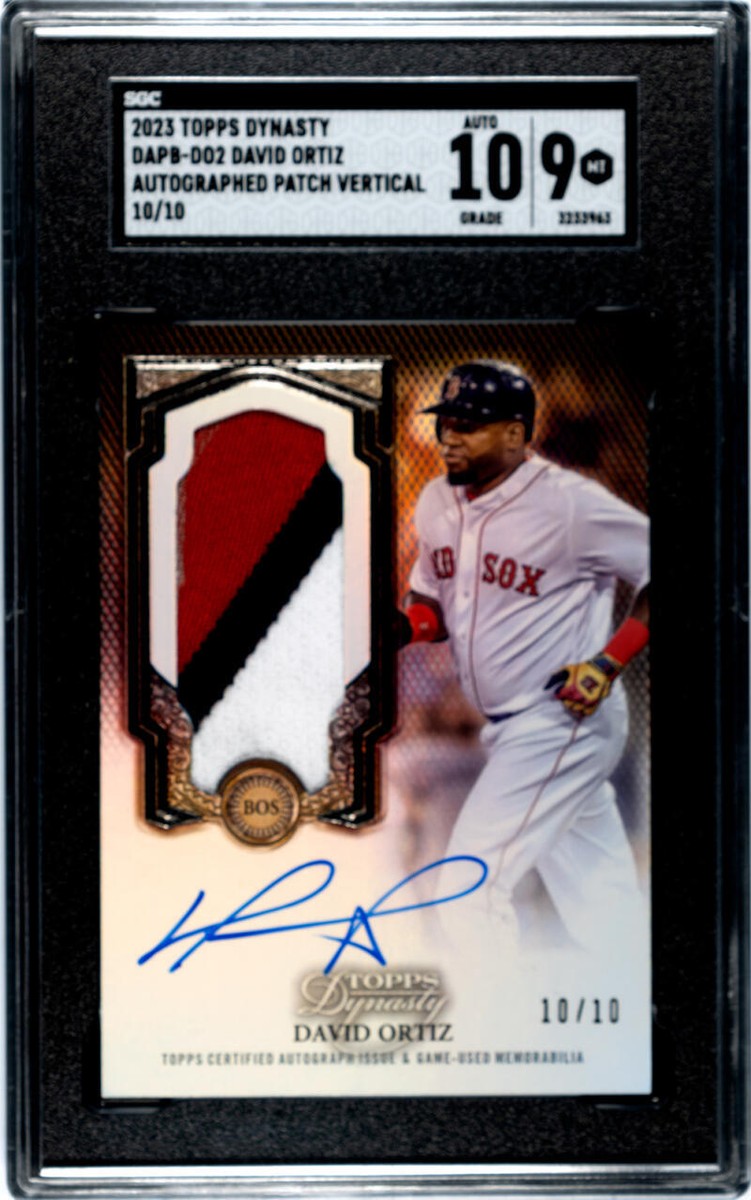 2023 Topps Dynasty #DAPB-DO2 David Ortiz SGC 9 MINT Auto 10/10 Red