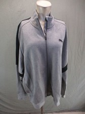 PUMA Size 2XL Mens Full Zip High Neck Elastic Cuff Pocket Athletic Jacket 101