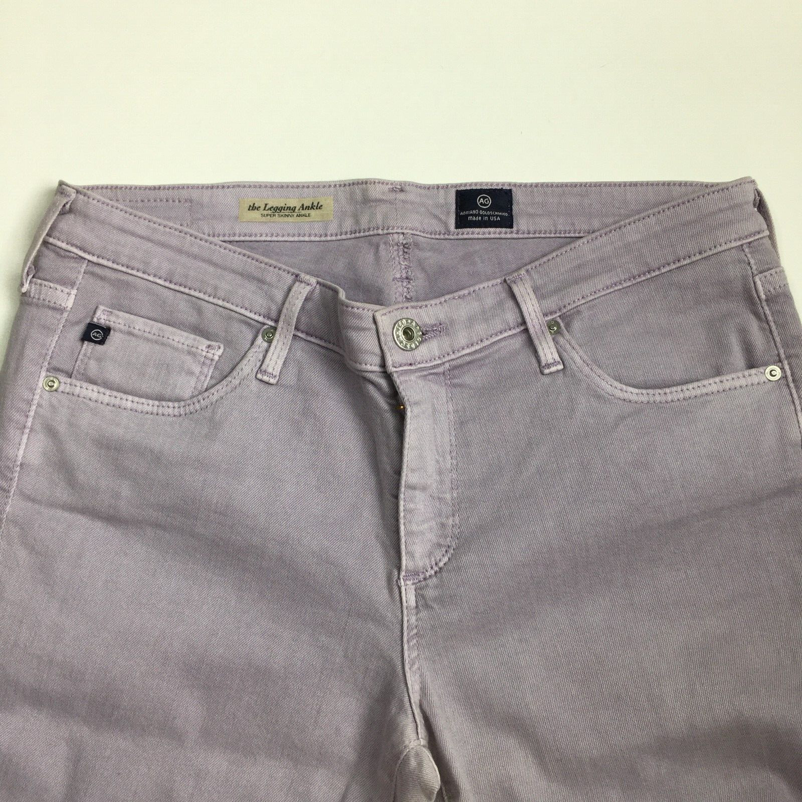 AG ADRIANO GOLDSCHMIED Womens sz 30R Purple The Legging Super Skinny Ankle Jeans thumbnail 4