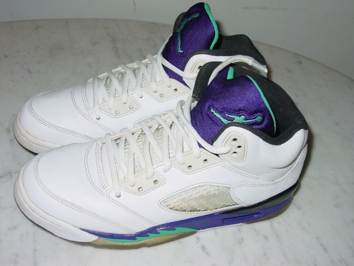 2012 Nike Air Jordan Retro 5 "Grape" Basketball Shoes! Size 7Y Sold As Is! - Picture 7 of 12