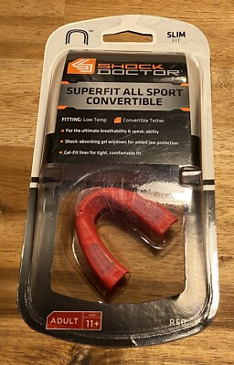 (SEALED) Shock Doctor: Superfit All Sport Convertible Mouthguard, Adult Slim Fit