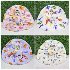 laddu Gopal Winter Dress Pack of 4 with Cap , bal Gopal ji, klrishna ji Size 6