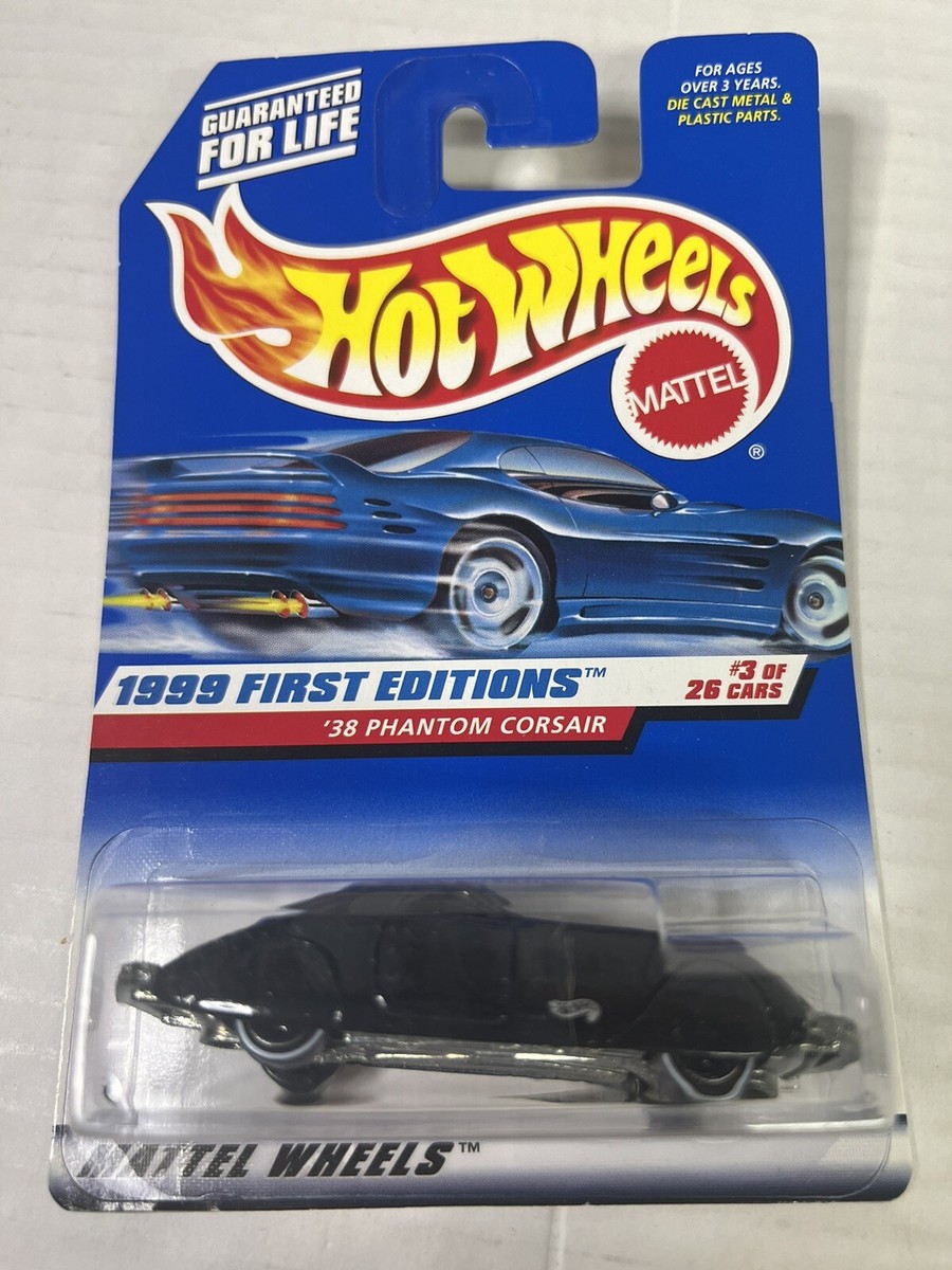 Hot Wheels 1999 First Editions 3/26 '38 Phantom Corsair Black #656