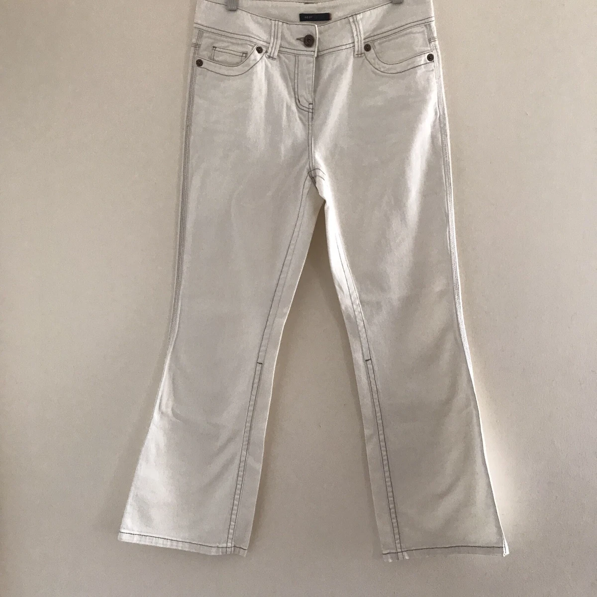 Next Ladies Beige Jeans Size 14 Regular