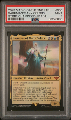 MTG Store Championship Winner Promo Saruman of Many Colors PSA 9 | eBay