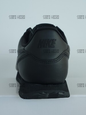 Men's Nike Cortez Prm Leather 2025 Triple Black All Black