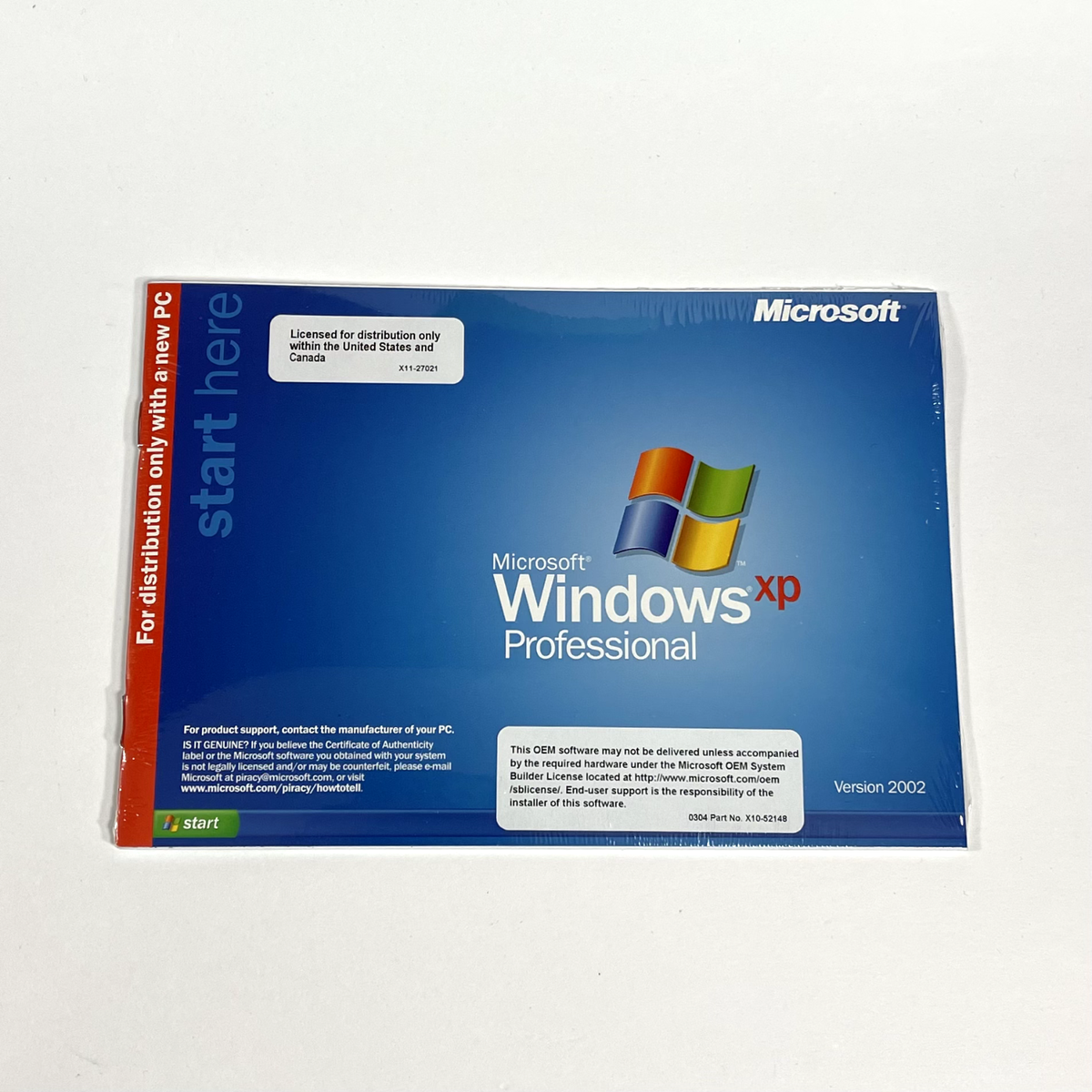 Microsoft Windows XP Professional　新品 Microsoft Windows XP Professional Big Box Sealed NIB New In