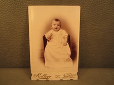 Victorian Antique Cabinet Card Photo of Young Girl,Baby Girl, Child, Kid, Infant