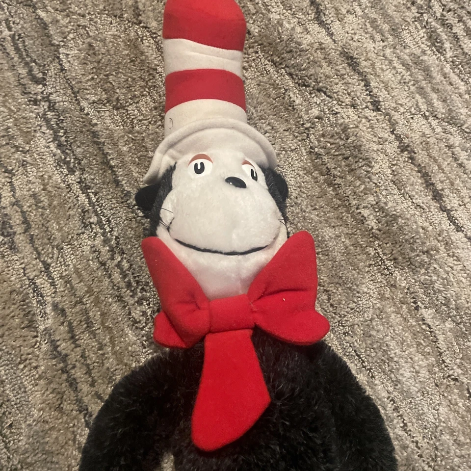 Vintage 1983 Coleco Dr. Seuss Gato no Chapéu 25" Bicho de Pelúcia ENCONTRADO RARO! - Imagem 2 de 4