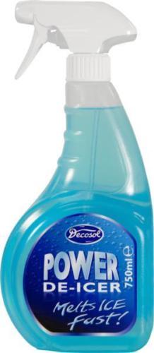 6 x DECOSOL Power De icer 750ml Sprayers Car Vehicle winter Frost Snow - DSL31