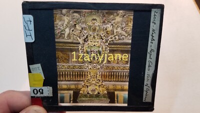 IFI HISTORIC Magic Lantern GLASS Slide NAPLES ROYAL PALACE VASE