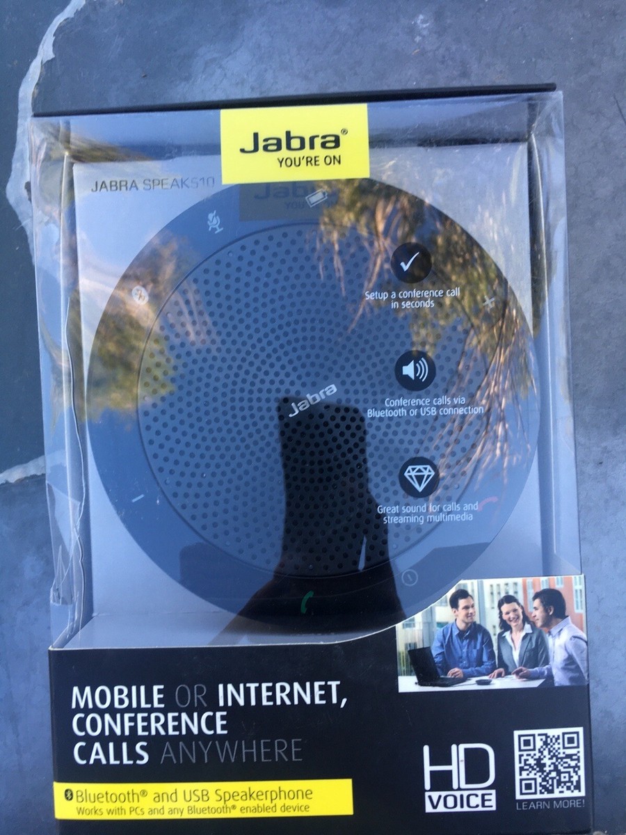 Jabra Speak 510 Wireless Bluetooth or USB Portable Speakerphone