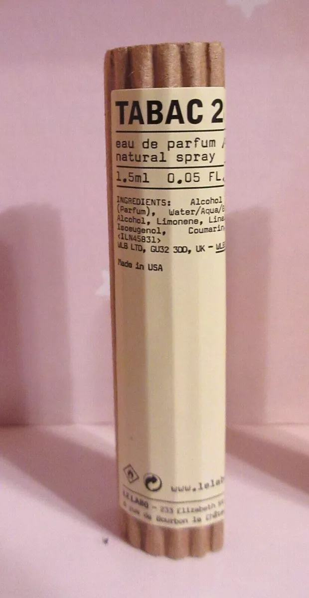 Le Labo City Exclusives Tabac 28 edp .05oz Double Sz Trial Spray