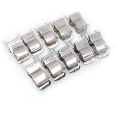 US Stock 100pc 6 x 30mm Fuse Clip Fuse Holder Copper and Nickel Plated Fuse Base