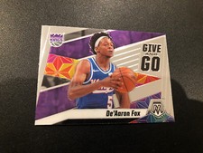 De’Aaron Fox “Give And Go” 2019-20 Panini Mosaic Basketball