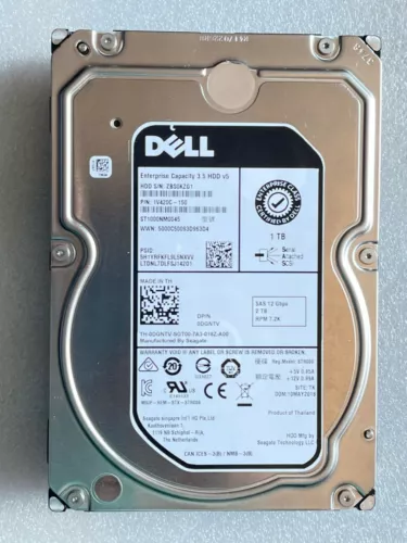 DGNTV Dell 1TB 7.2K 3.5" NL SAS 12Gbps HDD ST1000NM0045 0DGNTV - Picture 2 of 3