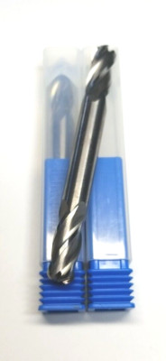 3/8 EndMill 4 Flute Carbide 1/8 Radius Double End Mill Lot Of 2 CNC Cutting Tool