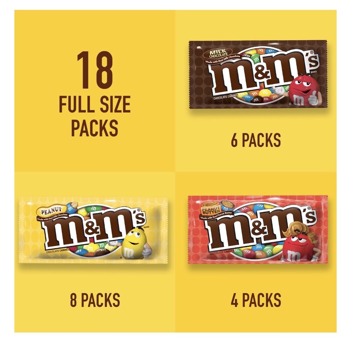 エムアンドエムズ Amazon.com: M&M's Chocolate Variety Pack 30 Full Size Packs