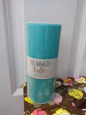 Glimmer Tulle Light Blue Wyla 6 inch wedding dress skirt decor nip 