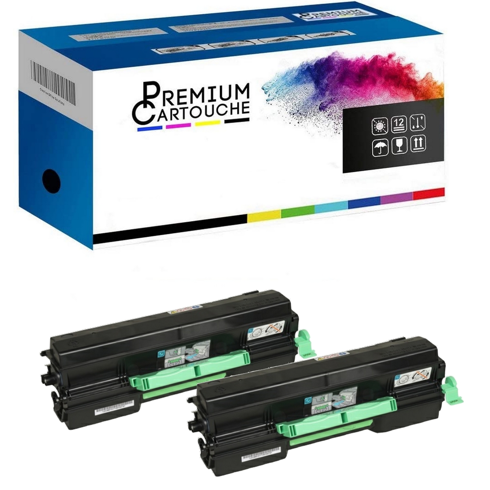 Toner SP6430A noir compatible haute capacité x2 pour des textes d'une netteté absolue