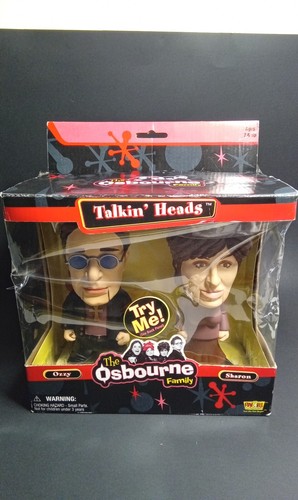 The Osbourne Family Talking Heads Ozzy Osbourne Sharon Osbourne Open Box