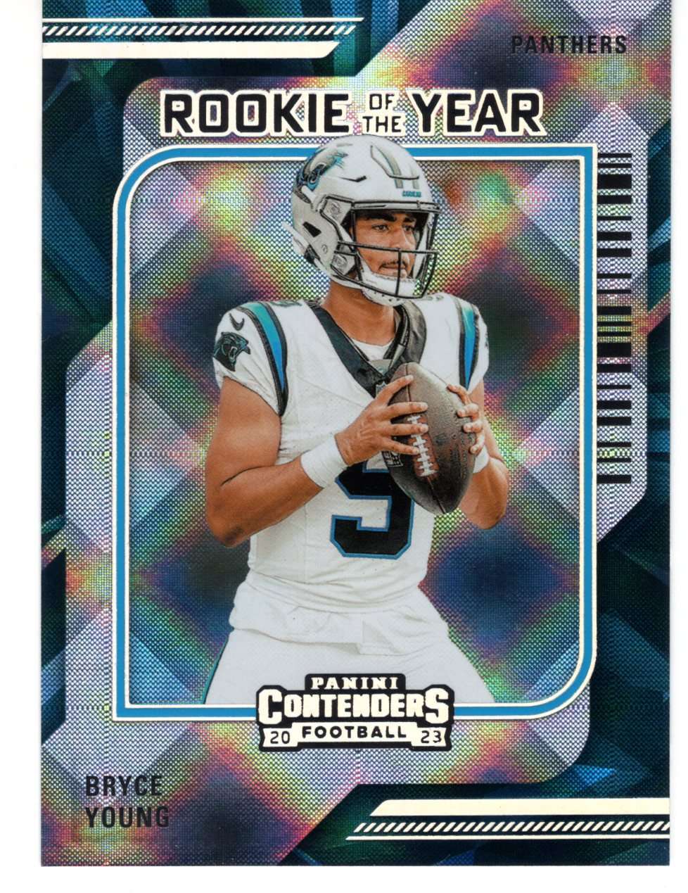 2023 Panini Contenders Bryce Young Rookie of the Year Holo #4 Panthers