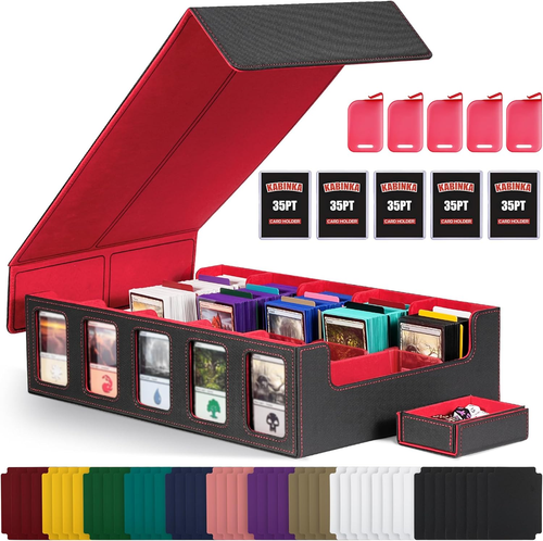Premium Trading Card Aufbewahrungsbox mit 5-reihigem Deck Case und Zubehör - Bild 9 von 16