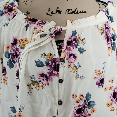 Haut Manches Longues Rewind à Motifs Fleurs - Taille XS, Occasion Très Bon état