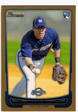 2012 Bowman Gold SP #199 Taylor Green Rookie Milwaukee Brewers RC
