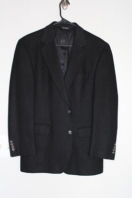 SOLID BLACK JOS. A. BANK 100% CAMEL HAIR SPORT COAT  40R suit jacket 40 REGULAR