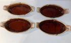 Vintage McCoy Brown Drip Au GRATIN Casserole Dish #7033 Set of 4