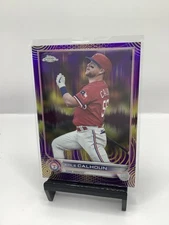 2022 Topps Chrome Sonic - Kole Calhoun #17 Purple & Yellow  Pulse Refractor /299